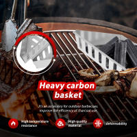 2/4Pcs Porta Carbón Para Barbacoa Accesorio De Jardín Metálico Galvanizado Fácil De Limpia Para Asadores Y Parrillas - details 2