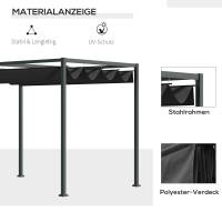 Gazebo Techo terraza con claraboya 298x213x221cm - details 5