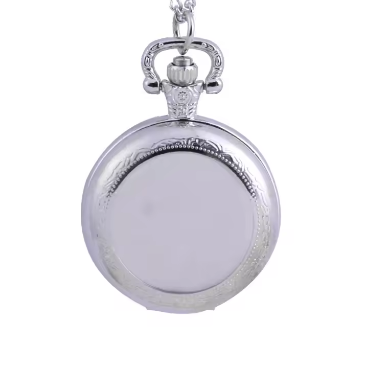 Reloj De Bolsillo Para Parejas Versátil Cadena De Ropa Reloj De Bolsillo De Aleación Moda Y Casual Sin Resistencia Al Agua - 1