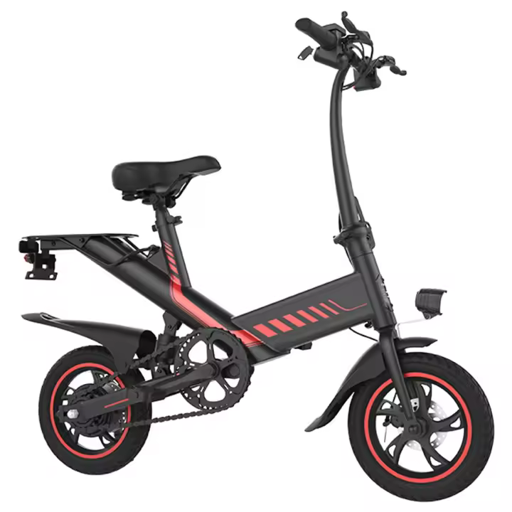 Bicicleta  Electricos Adultos Plegable Freestyle Y1S con neumático de 12 ", motor sin escobillas de 250W (pico de 350W), velocidad máxima de 25km/h, batería de litio de 36V 7.5Ah y alcance de 45km - 1