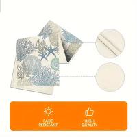 1pc Telar De Mesa Largo De Playa Tropical Para Fiestas Familiares Bodas Y Outdoor Interior Decoración De Mesa Con Agua Del Mar - details 12