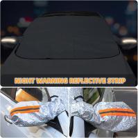 Cubierta para parabrisas de coche, parasol delantero con 9 parasoles magnéticos para coche (170 x 140 cm) - details 2