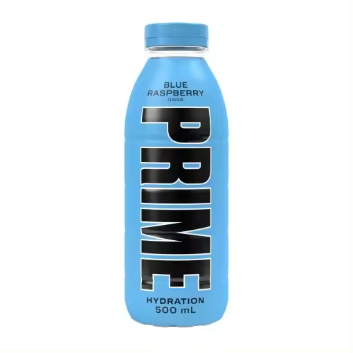 Prime Hydration Blue Raspberry 500ml Pack 12 Unidades – Sabor Intenso y Refrescante para Mantenerte Hidratado - 1