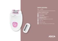 Depiladora Jocca compacta con 2 velocidades y cabezal intercambiable de fácil limpieza y cabezal lavable: agarre ergonómico, carga USB, luz Integrada, 32 Pinzas, autonomía de 60 minutos. Piel suave y sin vello durante semanas. Incluye funda de viaje - details 2