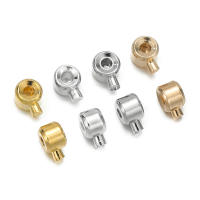 5pcs/Lote De Cuentas De Cobre Para Colgantes Y Joyería Accesorios De Cordones Terminales De Capas De Charms Para Pulseras Y Collares Herramientas De Manualidad - details 4