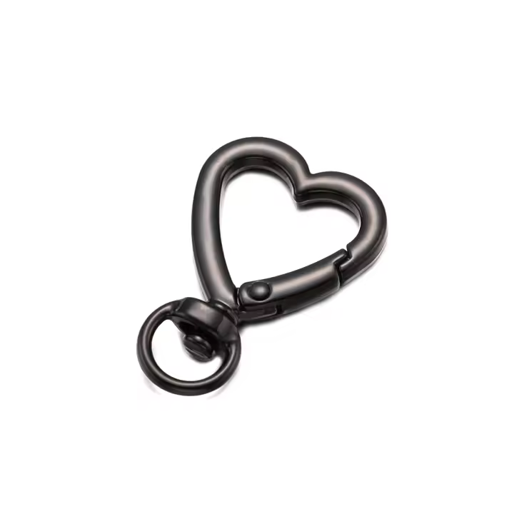 5pcs Hebilla De Corazón De Metal Con Ganchillo Para Llavero Joyería Hecha a Medida Accesorio Para Bolsos Clavija Trigge - 1