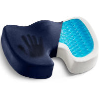 Cojín De Gel Antideslizante Y Memory Para Silla De Oficina Y Coche Alivio De La Caudalina Articulación Material De Poliester 100% Lavable - details 0