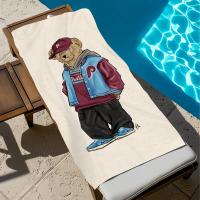 Toalla De Baño De Peluche Polo Oso Fashion Para Piscina Playa Portátil Secado Rápido Sandía Exterior Viaje Toalla De Natación Delgada - details 5