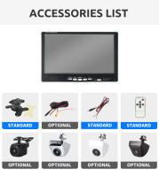 Monitor De Coche MJDOUD AHD Con Cámara Trasera Para Estacionamiento Visión Nocturna 1080P Pantalla 7 Pulgadas 1024*600 24V - details 15