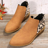 SP Botas de mujer de Tacón Grueso color Piel y modelo Chelsea británico de Caña Corte, de talla Grande, para todo el año. - details 10