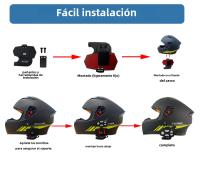 WAYXIN R9 Intercomunicador De Motocicleta Para Casco Bluetooth 5.0 6 Conducentes Resistente Al Agua FM Radio Comunicación Interfaz - details 13