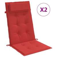 vidaXL Cojines de silla con respaldo alto 2 uds tela Color Antracita,  Gris,  Beige y mas Cojín Decorativo de Asiento Cojines de muebles de salon - details 7