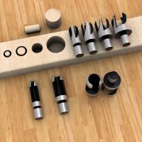 8Pcs Brocas De Madera De Madera Con 4 Ramas Broca De Agujero Para Trabajar La Madera Taladro De Abrazadera De Punta Taperada Taladro De Goma Taladro De Hoja Circular - details 4