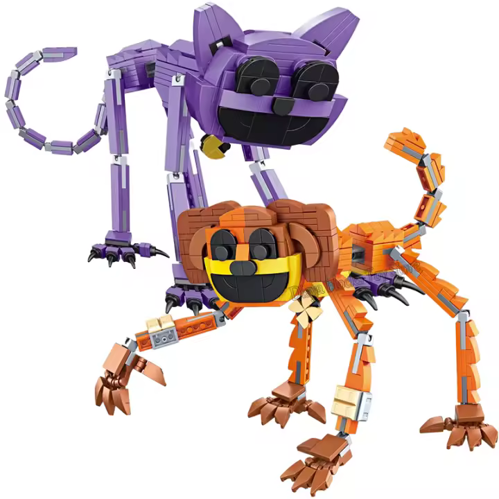 Nuevo Set De Bloques De Construcción Smiling Critters Con Perro Del Día Y Siesta Gato Figuras De Cumpleaños Para Jóvenes Y Adultos - 1