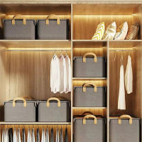Caja De Almacenamiento Plegable Con Marco De Acero Cationico Multi-compartimento Para Ropa Y Pantalones Ecológico Para El Hogar - details 7