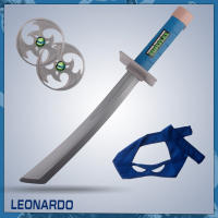Máscara De Ojo Y Armas De Ninja Turtles Para Niños Disfraz De Anime Con Nunchaku Darts Knife Y Knive Propiedades De Actuación Regalos - details 3