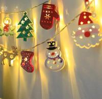 Cadena De Luces LED De Navidad Con Santa Claus Reindeer Y Payaso Decoración De Año Nuevo 2024 Regalo De Navidad Luz De Adorno De Navidad - details 1