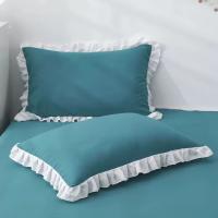 Funda De Cojín Princesa Europea Con Volante Decorativa De Algodón Cierre Invisible Para Adorno Del Hogar Y Dormitorio - details 6