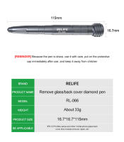 RELIFE RL-066 RL-066A Pluma De Explosión Para Reparación De Móvil Herramienta De Desmontaje De Cubierta De Vidrio Trasero Ajustable - details 5