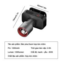 Linterna Frontal LED Super Brillante Recargable Por USB Con Zoom Luz Para Pesca Y Actividades Al Aire Libre Fuente De Luz LED Duradera Y Impermeable - details 0
