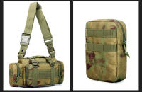 Mochila táctica de camping de gran capacidad con hebilla de color a juego, de tela Oxford, para exteriores, de camuflaje militar, para montañismo - details 20