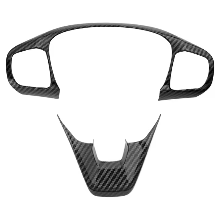 Cubierta De Botón De Control Del Volante De Coche Para Ford Maverick 2022 2023 Decoración Interior En Fibra De Carbono Accesorios De Adornos Para El Interior - 1