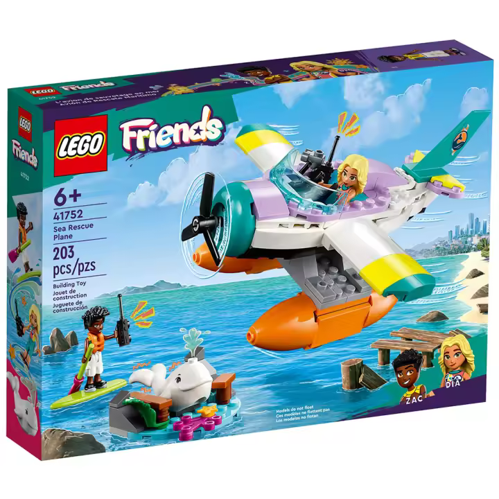 LEGO FRIENDS - AVIÓN DE RESCATE MARÍTIMO, 41752, TIENDA CON LICENCIA OFICIAL - 1