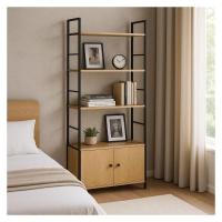 Estantería tipo loft con armario cerrado 58.5x23.5x144cm Estantería tipo loft con mueble cerrado, fabricada con materiales de primera calidad y diseñada siguiendo las últimas tendencias. - details 2