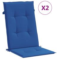 vidaXL Cojines de silla de respaldo alto 2 uds tela 120 x 50 x 3 cm Color Antracita,  Negro,  Azul real y mas Cojín Decorativo de Asiento Cojines de muebles de salon - details 8