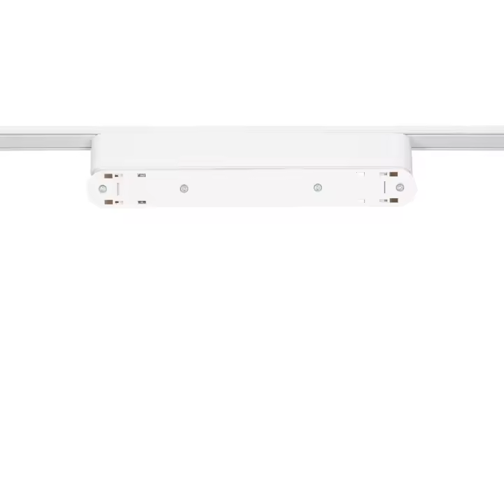 Ledkia Adaptador 90º para Focos Carril Magnético 25mm SuperSlim 222mm Blanco - 1