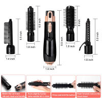Peine Secador De Pelo Eléctrico Multifuncional 4 En 1 Cepillo Para Cabello Secador Rizador Y Liso Ión Negativo Para El Cabello - details 2