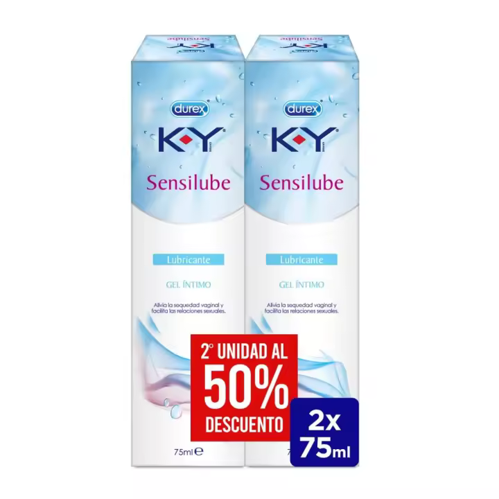 DUREX - Sensilube K-Y Duplo, Gel Íntimo Lubricante 75ml, Alivia Sequedad Vaginal, Relaciones Placenteras, Lubricación Íntima - 1