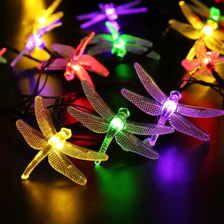 Luces Solares De 20 LEDs 4M Para Jardín Impermeables Decoración Navideña Cadena De Luces Solar Para Fiesta Y Jardín - 1
