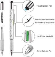 Bolígrafo Multifuncional 7 En 1 Stylus Táctil Con Destornillador Regla Nivel Refillable Y Lápiz De Punto De Escritura 1.0mm - details 2