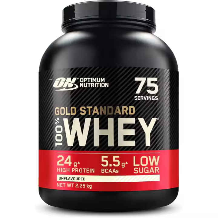 Optimum Nutrition 100% WHEY GOLD STANDARD 2,27Kg Proteina de gran pureza con una cantidad reducida de grasas e hidratos de carbono. - 1