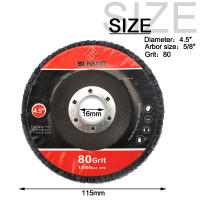 Discos De Abrazadera 80Grit Para Metal Plástico Madera Pulido Y Polvo De Abrasivos Ruedas De Tratamiento De Superficie 3/4/4.5 Pulgadas 1 Pieza - details 2