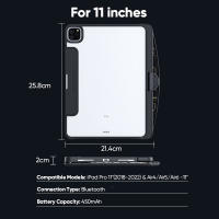 Teclado Mágico Para iPad Air 6 13 Pulgadas Y pro 11 pro 12.9 Compatibles Con Generaciones 3 4 5 6 Cubierta De Protección - details 14