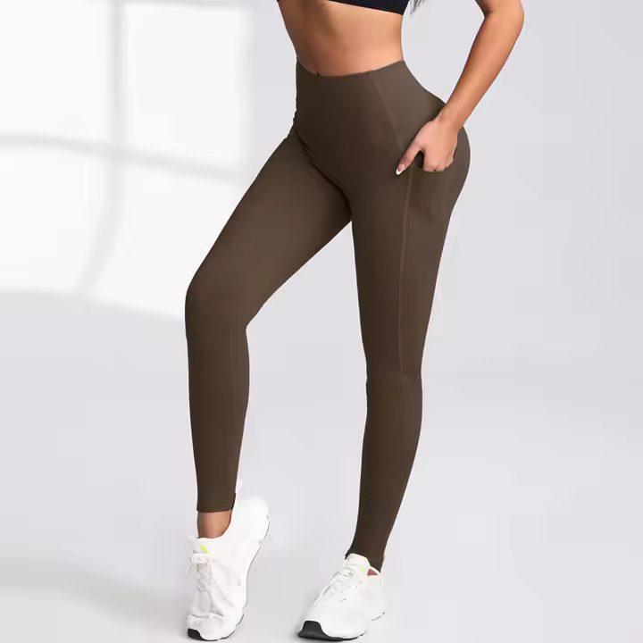 CHRLEISURE Pantalones De Yoga Para Mujer Con Bolsillos Control De Abdomen Leggings De Fitness Levantamiento De Glúteos Tallas Completo Deportswear - 1