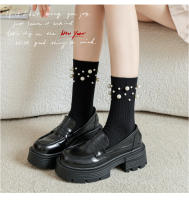 Pareja De Calcetines De Moda Para Mujer Con Decoración De Perlas Estilo Princesa Medio Caña Coreano Accesorios De Ropa - details 2