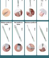 Juego De 12-16 Piezas Cortauñas De Acero Inoxidable Con Bolsa Plegable Kit De Manicura Herramientas De Belleza Para El Rostro Y Cuidado De Uñas - details 18