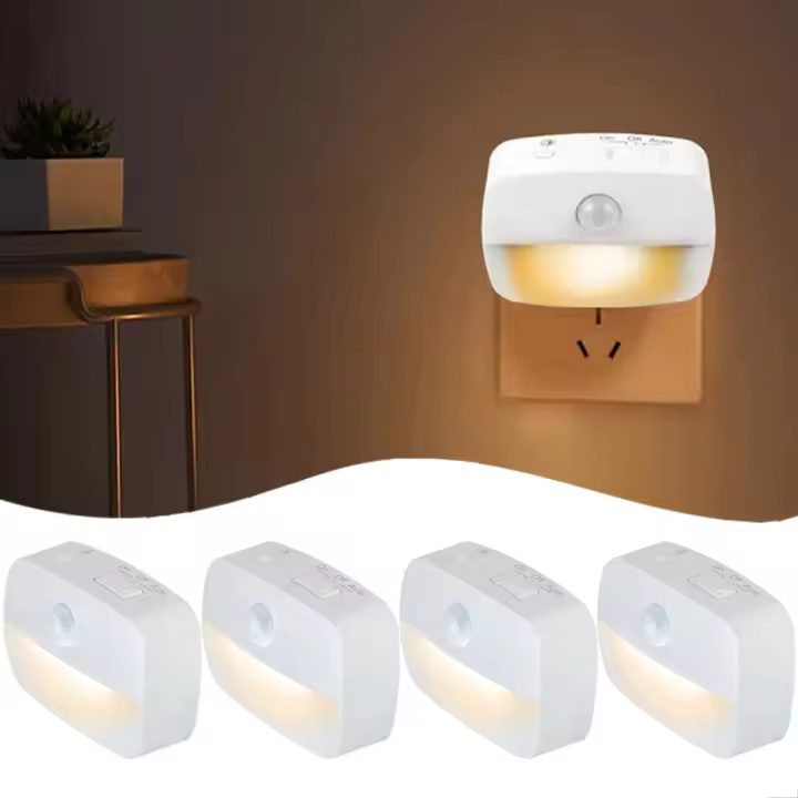 Lámpara Nocturna LED Con Sensor De Movimiento EU Plug 220V Para Casa Pasillo WC Pasadizo Escalera Cocina Dormitorio Luz Nocturna Inteligente - 1