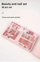 Kit De Aseo De Uñas De Acero Inoxidable Premium 30Pcs - Tijeras De Cutícula Profesionales Y Cortauñas Para Dedos Y Pies - details 0