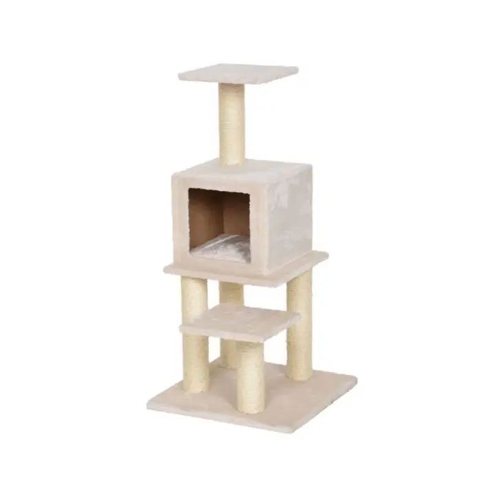 DUVO - Rascador Angele (45x45x91cm) para Gato (Beige) - 1