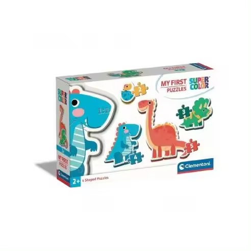 MI PRIMER PUZZLE DINOSAURIOS CLEMENTONI Raíz EDADES EDAD DE 1 A 3 AÑOS Todos los juguetes PUZZLES NIÑOS - 1