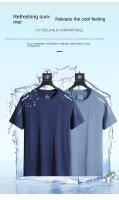 Camiseta De Correr Reflectante Manga Corta Seda De Hielo Secado Rápido Verano Delgada Transpirable Para Hombres Deporte Fitness Ropa Deportiva - details 1