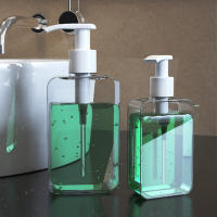 Dispensador De Leche Y Jabón Transparente Cuadrado Para Baño Con Bombín Recipiente De Líquido Para Repotear Unisex - details 2