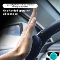 Car Steering Wheel Knob,Adjustable Universal Fit Non-Slip Spinner Booster, Car Accessories Easy Installation No Tools Required(Black) - details 3