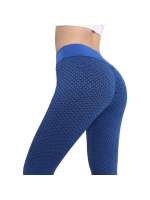 Pantalones De Yoga Para Mujeres Cintura Alta Moldeadora Jacquard De Mantequilla De Palmera Pantalones Deportivos De Pierna Larga Sin Bolsillos - details 7