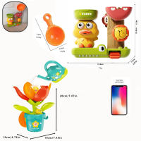 Juguete De Baño Para Bebés En Forma De Pato Y Flor Con Ventosa Para Bañera Y Ducha Juguete Divertido Para Niños De 0 a 6 Años Material ABS - details 0