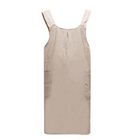Delantal De Lino Transpirable Retro Para Mujer Para El Hogar Y El Trabajo Doméstico Estilo Japonés Anti Suciedad Para Cocina Café Salon De Uñas - details 13
